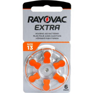 Rayovac Hoortoestelbatterijen Extra Advanced 13 - Geel - 6 Stuks - Opties Nvt - Type batterij Miniatuurbatterij