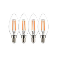 Sylvania E14 Toledo LED Kaars - 4,5W - 4 Stuks - Fitting Nvt - Vermogen 4,5 W - Dimbaar Nee