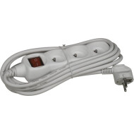 Palatrade Stekkerblok met Kabel en Schakelaar- 4x16A - 3m - Wit