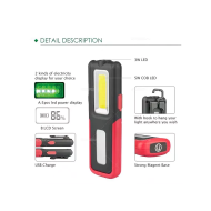 Lampe de Poche Rechargeable - 800lm - Noire