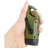 Hofftech Lampe de Poche avec Crochet - 12,4x4,5x3,2cm - Vert