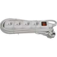 Stekkerblok Schakelaar - 4x16A - 3m - Wit - Merk Chacon