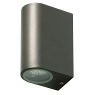 Ranex Buitenwandlamp LED - 10x7,2x14,5cm - RVS - Grijs - Kleur Grijs - Aantal lichtpunten 1 - Type lamp LED - Vermogen 3 W - Materiaal RVS