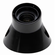 Kopp E27 Wandfitting Schuin - Plastiek - Zwart - Kleur Zwart