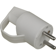 Stekker - 10x4x4cm - Wit - Merk Merkloos