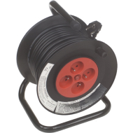 Kabeltrommel - 25m - Zwart - Merk Rainbow