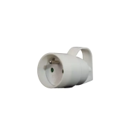 Contrastekker - 8x5x4cm - Wit - Merk Merkloos