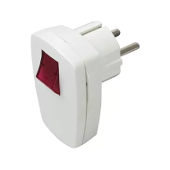 Stekker met Schakelaar 16A - 230V - Wit - Merk Merkloos