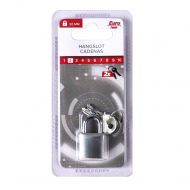 Cadenas 20 mm gris + 2 clés - Nouveau depuis 15/02/2022 - Marque Euro Tools