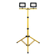 Telescopische LED schijnwerper  2X30W - Nieuw sinds 24/01/2019 - Merk Euro Light - Kleur Zwart