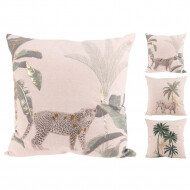 Coussin - 45x45cm - Polycoton - 3ass - Couleur Multicolore