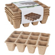 ProGarden Kweekpot - 16x12x5cm - Turf - Bruin - 4 Stuks - Merk Pro Garden - Materiaal Nvt
