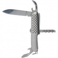 RedCliffs Survival Vissen Zakmes - 8in1 - 9x2,5x1,3cm - RVS - Zilver - Merk Redcliffs