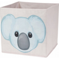 Speelgoed Opbergdoos - Koala - 30x30x30cm - Textiel - Grijs/Blauw