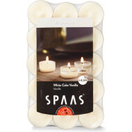 Spaas White Cake Vanilla Geurtheelichten - 4,5u Brandduur - Ø3,5cm - Wit - Merk Spaas - Kleur Wit - Aantal branduren 4,5u - Geur Vanille