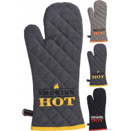 Excellent Houseware Ovenhandschoenen - 18x43cm - Katoen - 3ass - Kleur Meerkleurig