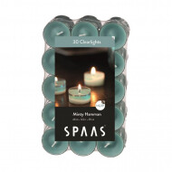 Spaas Minty Hammam Geurtheelichten - 4,5u Brandduur - Ø3,5cm - Groen - 30 Stuks - Merk Spaas - Kleur Groen - Geur Munt - Aantal branduren 4,5u