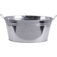 ProGarden Refroidisseur de Boissons - 50x35cm - Métal - Argent - Marque Pro Garden