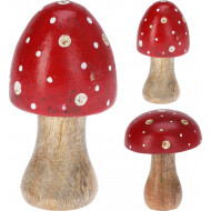 Champignon - 10 cm - Rouge - 2ass - Couleur Rouge