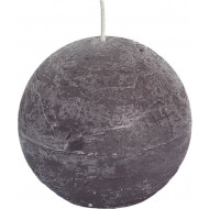 Spaas Rustiek Bolkaars - 40u Brandduur - Ø8cm - Taupe - Merk Spaas - Kleur Taupe - Aantal branduren 40u