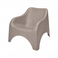 ProGarden Nuvola Tuinstoel - 81x71cm - Polypropyleen - Taupe - Merk Pro Garden - Materiaal Polypropyleen - Kleur Taupe