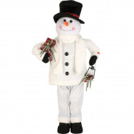 Dansende Sneeuwpop met Muziek - 95cm - Wit