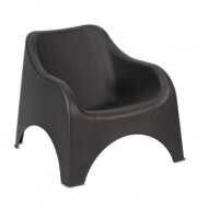 ProGarden Nuvola Tuinstoel - 81x71cm - Polypropyleen - Donkergrijs - Merk Pro Garden - Kleur Donkergrijs - Materiaal Polypropyleen