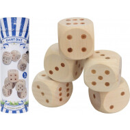 Jeu de dés Yahtzee en bois - 5 Pièces - Age à partir de 3 ans
