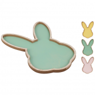 Plat Lapin - 30,5x21,5x1,7cm - Bois - 3ass