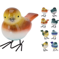 Beeld Vogel - 9cm - Porselein - 4ass