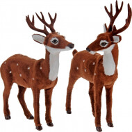 Hert Staand - 26cm - Bruin - 2 Stuks