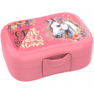 Lunch Buddies Paard Koekendoos  - 13x 9,5x5cm - Plastiek - Roze - Kleur Roze