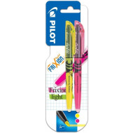 Pilot Frixion Fluostift - Geel/Roze - 2 Stuks - Merk Pilot - Type schrijfgerief Balpen - Kleur Roze,Geel