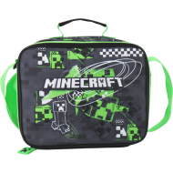 Minecraft Sac Déjeuner - 27x21x9,5cm - Noir/Vert - Couleur Noir,Vert