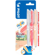 Pilot Frixion Fluostift - 4mm - Zilver/Oranje/Roze - 3 Stuks - Merk Pilot - Kleur Zilver,Roze,Oranje - Type schrijfgerief Fluostift