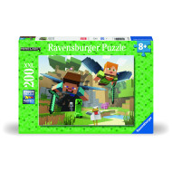 Ravensburger Puzzle Minecraft Aventures - À partir de 8 ans - 200 XXL pièces - Age à partir de 8 ans