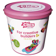 Clics Bouwblokken Bucket 8 in 1 Glitter - 175 Delig - Vanaf 4 Jaar - Leeftijd vanaf 4 jaar