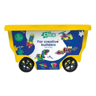 Clics Bouwblokken Rolbox 15 in 1 - 397 Delig - Vanaf 4 Jaar - Leeftijd vanaf 4 jaar