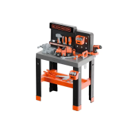 Smoby Black en Decker Pro Werkbank - Met Accessoires - Zwart/Oranje - Leeftijd vanaf 3 jaar