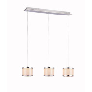 Euro Light Munchkin Suspension LED - 3x7W - Gris - Nouveau depuis 29/11/2018 - Marque Euro Light - Couleur Chrome - Type de lampe LED - Nombre de points lumineux 3 - Dimmable Non - Matériel Aluminium - Douilles Nvt - Puissance  7 W - Senseur Non