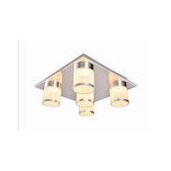 Euro Light Munchkin Plafondlamp LED - 5x5W - Vierkant - Grijs - Nieuw sinds 29/11/2018 - Merk Euro Light - Dimbaar Nee - Aantal lichtpunten meer dan 3 - Materiaal Chroom - Sensor Nee - Type lamp LED - Vermogen 5 W