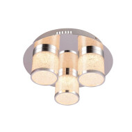 Euro Light Munchkin Plafondlamp LED - 3x5W - Rond - Grijs - Nieuw sinds 29/11/2018 - Merk Euro Light - Kleur Chroom - Materiaal Aluminium - Type lamp LED - Fitting Nvt - Dimbaar Nee - Aantal lichtpunten 3 - Vermogen 5 W - Sensor Nee