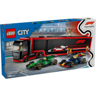 LEGO City 60445 F1® truck met RB20 en AMR24 F1® auto's - Merk Lego - Collectie City - Leeftijd vanaf 8 jaar