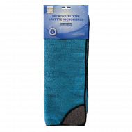 Microvezeldoek Dubbelzijdig - 30x40cm - Topper - Merk DDD - Materiaal Microvezel - Kleur Blauw