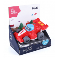 Baby Speelgoed Race Auto - Licht en Muziek - Rood - Merk DDD Toys