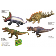 Dino Speelfiguren - Stegosaurus & Hoorn model - 4ass - Merk DDD Toys - Leeftijd vanaf 3 jaar