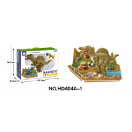 Magneet Puzzel Dino - Kaki - Merk DDD Toys - Leeftijd vanaf 3 jaar