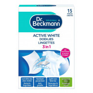 Dr. Beckmann Feuilles Blanchissantes Actives - 15 Pièces - Marque Dr. Beckmann - Contenu Nvt - Convient pour Lave-linge et lave-vaisselle - Substance Lingettes