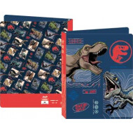 Ringmap Jurassic World 2 Ringen A4 - Blauw/Grijs - Soort map Ringmap - Formaat A4 - Kleur Blauw,Grijs