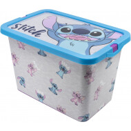 Lilo en Stitch Opslag Klikdoos - 7L - Plastiek - Paars - Kleur Paars - Materiaal Kunststof